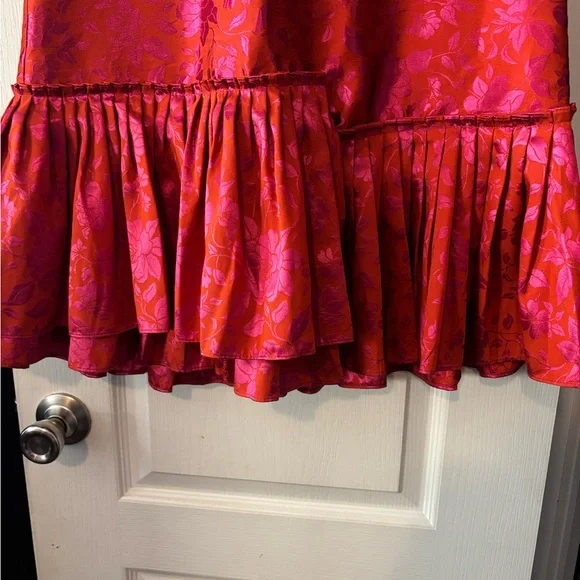 Exquise Pink and Red Floral Dress - Picture 5 of 10